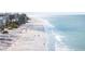 Aerial view of beach, homes and ocean at 19718 Gulf Blvd, Indian Shores, FL 33785
