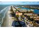 Aerial view of beachfront homes and ocean at 19718 Gulf Blvd, Indian Shores, FL 33785