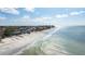 Aerial view of beachfront homes and ocean at 19718 Gulf Blvd, Indian Shores, FL 33785
