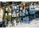 Aerial view of property location near the beach at 19718 Gulf Blvd, Indian Shores, FL 33785