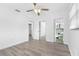 Bright bedroom with vinyl flooring and ceiling fan at 404 E Morgan St, Brandon, FL 33510