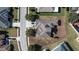 An aerial perspective of a residential property and its surrounding area at 13267 Linzia Ln, Spring Hill, FL 34609