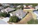 Aerial view of a single-Gathering home with a large backyard at 13267 Linzia Ln, Spring Hill, FL 34609