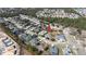 Aerial view of the neighborhood, highlighting the location of the subject property at 13267 Linzia Ln, Spring Hill, FL 34609