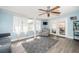 Living room with french doors leading to backyard at 4424 Beacon Square Dr, Holiday, FL 34691