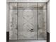 Luxurious shower with marble walls and gold fixtures at 1076 Snell Isle Ne Blvd, St Petersburg, FL 33704