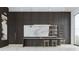 Modern kitchen with dark cabinetry and marble countertops at 1076 Snell Isle Ne Blvd, St Petersburg, FL 33704