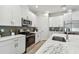 Modern kitchen with stainless steel appliances and white cabinetry at 3119 W Cypress St, Tampa, FL 33607