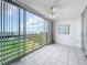Bright, sunlit enclosed balcony overlooking picturesque community views at 4410 Fairways Blvd Blvd # 607, Bradenton, FL 34209