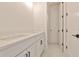 Bathroom with double vanity and modern finishes at 2919 W Elrod Ave, Tampa, FL 33611