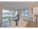 Bright dining room with sliding glass doors leading to backyard at 2919 W Elrod Ave, Tampa, FL 33611