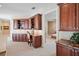 Home office with built-in desk and cabinets at 3341 Gulf Blvd, Belleair Beach, FL 33786