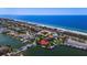 Waterfront property with canal access and beautiful ocean views at 3341 Gulf Blvd, Belleair Beach, FL 33786