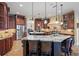 Spacious kitchen with large island and stainless steel appliances at 3341 Gulf Blvd, Belleair Beach, FL 33786