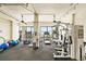 Well-equipped fitness center with water views at 500 N Osceola Ave # 802, Clearwater, FL 33755