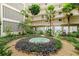 Relaxing courtyard with fountain at 500 N Osceola Ave # 802, Clearwater, FL 33755