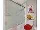Simple bathroom with a tub and shower at 13285 Crest Lake Dr, Hudson, FL 34669