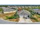 Aerial view of single-Gathering home with conservation lot in desirable community at 13285 Crest Lake Dr, Hudson, FL 34669