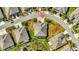 Aerial view of house and neighborhood, showcasing the home's curb appeal and location at 13285 Crest Lake Dr, Hudson, FL 34669