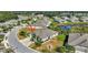 Aerial view of single-Gathering home with conservation lot in desirable community at 13285 Crest Lake Dr, Hudson, FL 34669