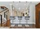 Modern kitchen bar with sleek pendant lighting and seating at 348 Larboard Way, Clearwater, FL 33767