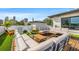 Outdoor living area with couches and chairs for relaxing with city views at 103 5Th N Ave, St Petersburg, FL 33701
