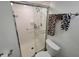 Walk-in shower with grab bars and glass enclosure at 4895 Bay Ne St # 215, St Petersburg, FL 33703
