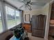 Bright kitchen nook with stainless steel refrigerator and view at 4895 Bay Ne St # 215, St Petersburg, FL 33703