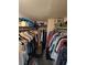 Well-organized closet with ample hanging space and shelving at 4895 Bay Ne St # 215, St Petersburg, FL 33703