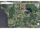 An aerial view of a residential area featuring lush green trees and large, luxurious homes near the water at 168 Rue Des Chateaux, Tarpon Springs, FL 34688