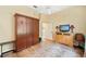 Bright bedroom featuring a murphy bed, creating a space-saving and versatile living area at 168 Rue Des Chateaux, Tarpon Springs, FL 34688