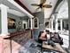 Enjoy the outdoor bar with stone accents and ample seating at 168 Rue Des Chateaux, Tarpon Springs, FL 34688