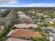 Aerial view showcasing a single-Gathering home in a residential neighborhood at 15810 Cobble Mill Dr, Wimauma, FL 33598