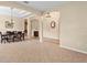 Spacious dining room features tile flooring and natural light at 3320 Majestic View Dr, Lutz, FL 33558