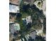 Bird's-eye view of a home with a pool in a residential neighborhood at 2615 S Hawthorne Cir, Tampa, FL 33629