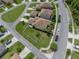 Aerial view of home and lot in neighborhood at 8720 Savory Walk Dr, Land O Lakes, FL 34637