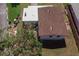 Aerial view of a house with a brown roof and white exterior at 1328 Barry St, Clearwater, FL 33756