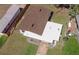 House with brown roof and white exterior from above at 1328 Barry St, Clearwater, FL 33756