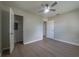 Spacious bedroom with wood-look floors and a large closet at 1328 Barry St, Clearwater, FL 33756