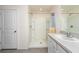 Bathroom with shower and single vanity at 816 Will Scarlett Ave, Ruskin, FL 33570