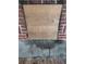 Brick fireplace with a wooden cover and damaged hearth at 1868 Mississippi Ne Ave, St Petersburg, FL 33703