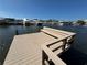 Private dock with seating area overlooking the marina at 1301 Sea Gull S Dr, St Petersburg, FL 33707