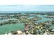 Beautiful waterfront property with stunning aerial views of the surrounding canals and the sea at 7886 9Th S Ave, St Petersburg, FL 33707