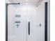 Large walk-in shower with glass enclosure and built-in shelves at 14906 Imperial Purple Ln, Wimauma, FL 33598