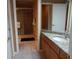 Bathroom with granite countertops and a walk-in shower at 13936 Clubhouse Cir # 13936, Tampa, FL 33618