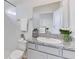 Clean bathroom with granite countertop and single sink vanity at 916 160Th E Ln, Bradenton, FL 34212
