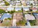 Aerial image showing neighborhood homes and landscape at 5621 Moog Rd, New Port Richey, FL 34652