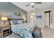 Spacious bedroom with ensuite bathroom and calming decor at 707 Winterside Dr, Apollo Beach, FL 33572