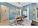 Casual dining area with sliding glass doors to outdoor patio at 707 Winterside Dr, Apollo Beach, FL 33572