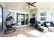 Peaceful screened patio with comfortable seating and a relaxing atmosphere at 7319 Hourglass Dr, Apollo Beach, FL 33572